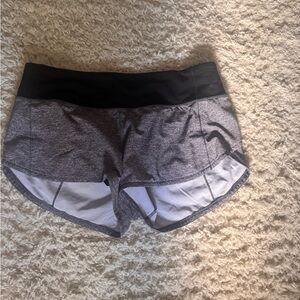 Lululemon Athletica Black and Gray Athletic Shorts